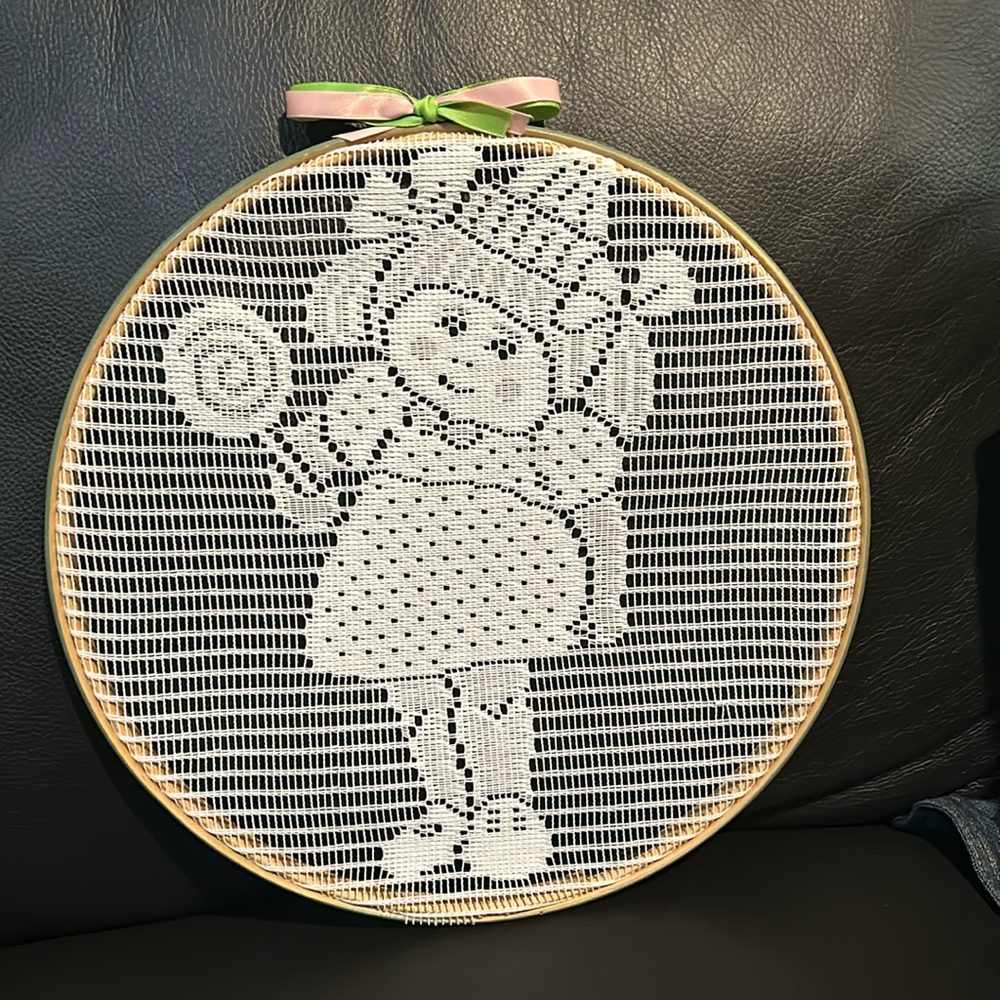 Cabbage Patch Kids Embroidery Hoop Vintage